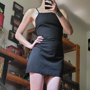 Jeu Illimite Little Black Dress Side Slit - Size 0